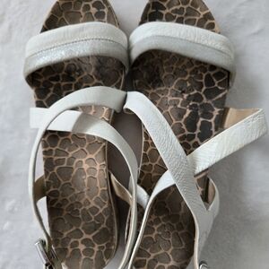 Geox White Strappy Sandals